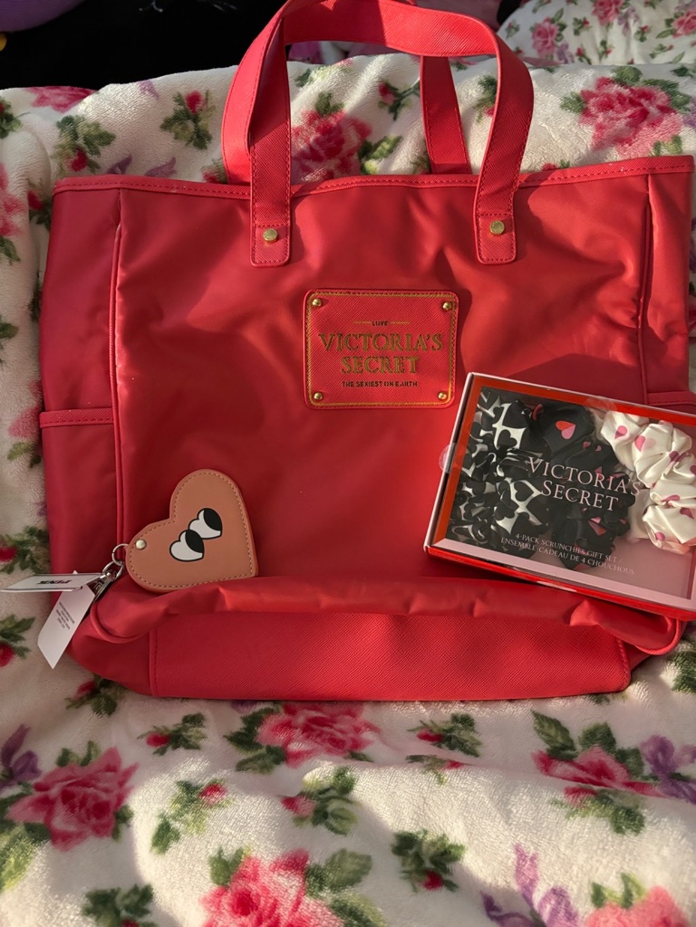 Victoria's Secret Bright Red Logo Tote